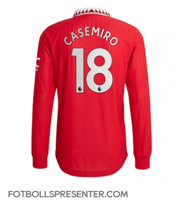 Manchester United Casemiro #18 Hemma Matchtröja 2022-23 Långärmad
